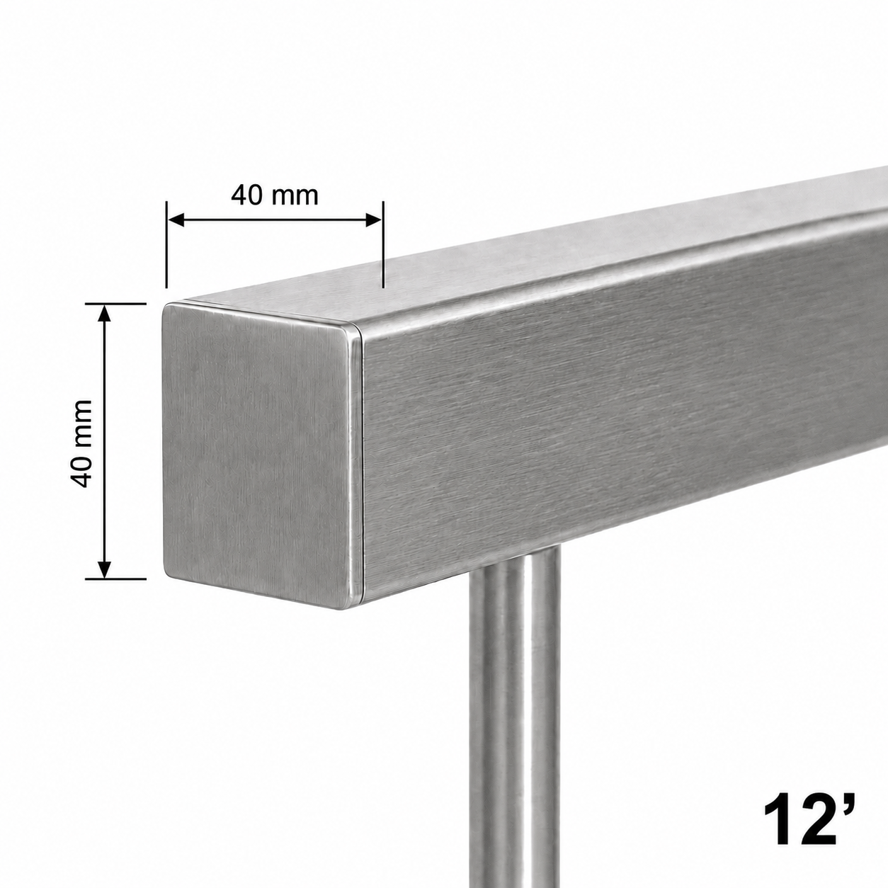 Square 40x40MM Handrail