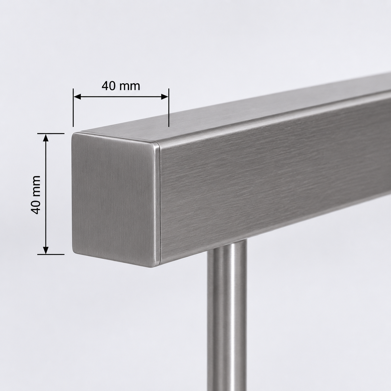 Square 40x40MM Handrail