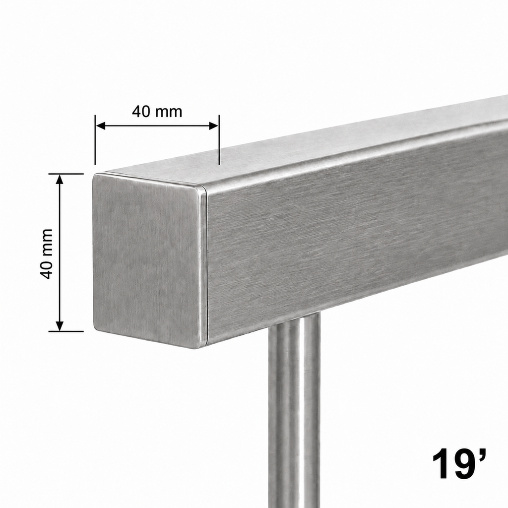 Square 40x40MM Handrail