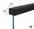 Rectangular Cap Handrail 25x21mm