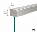 Rectangular Cap Handrail 25x21mm