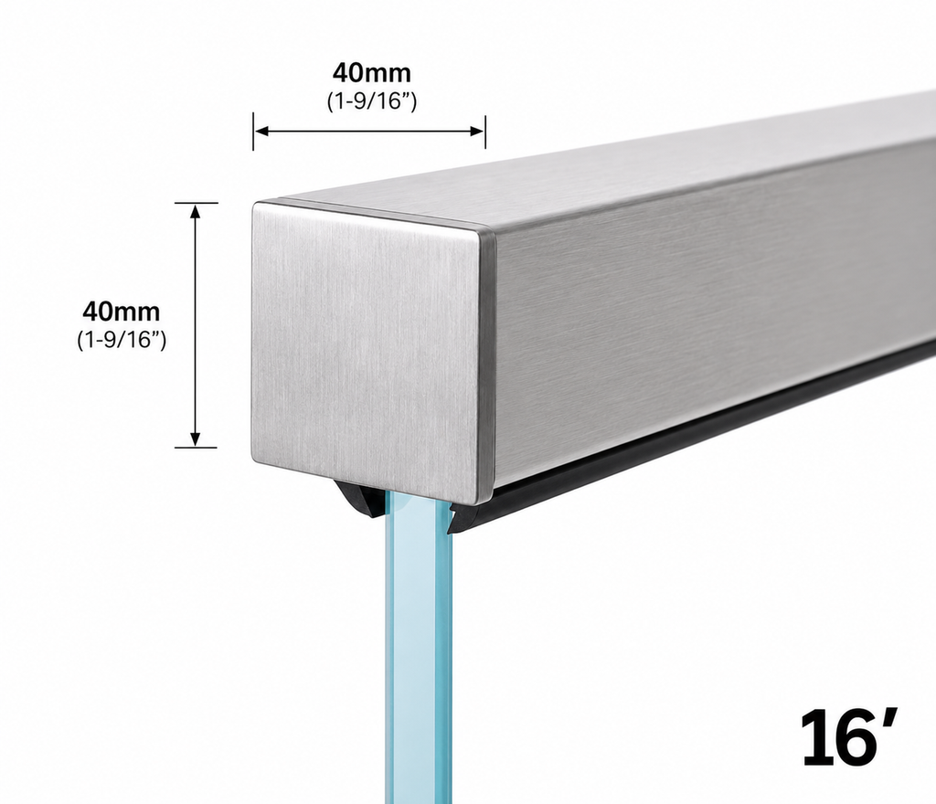 40x40MM Square Cap-Handrail