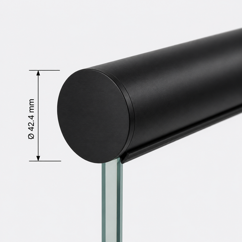 42.4mm Round Cap-Handrail