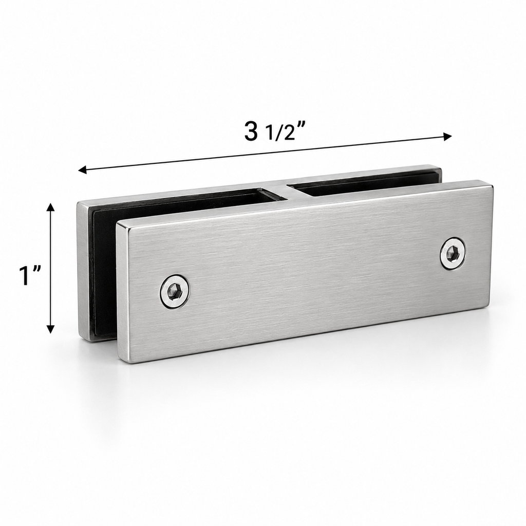 Slim Series - 180° Glass-Glass Railing Clamp 304SS