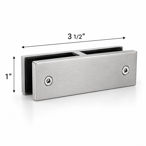 Slim Series - 180° Glass-Glass Railing Clamp 304SS