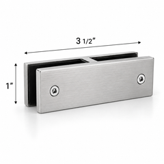 Slim Series - 180° Glass-Glass Railing Clamp 304SS