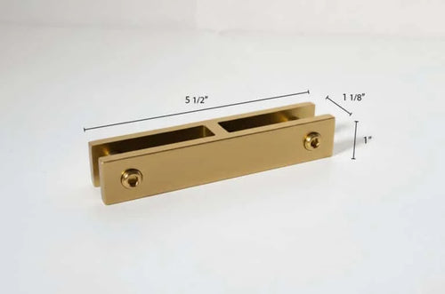 Long Slim 180° Glass-to Glass Railing Bracket
