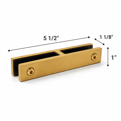 Long Slim 180° Glass-to Glass Railing Bracket