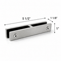 Long Slim 180° Glass-to Glass Railing Bracket
