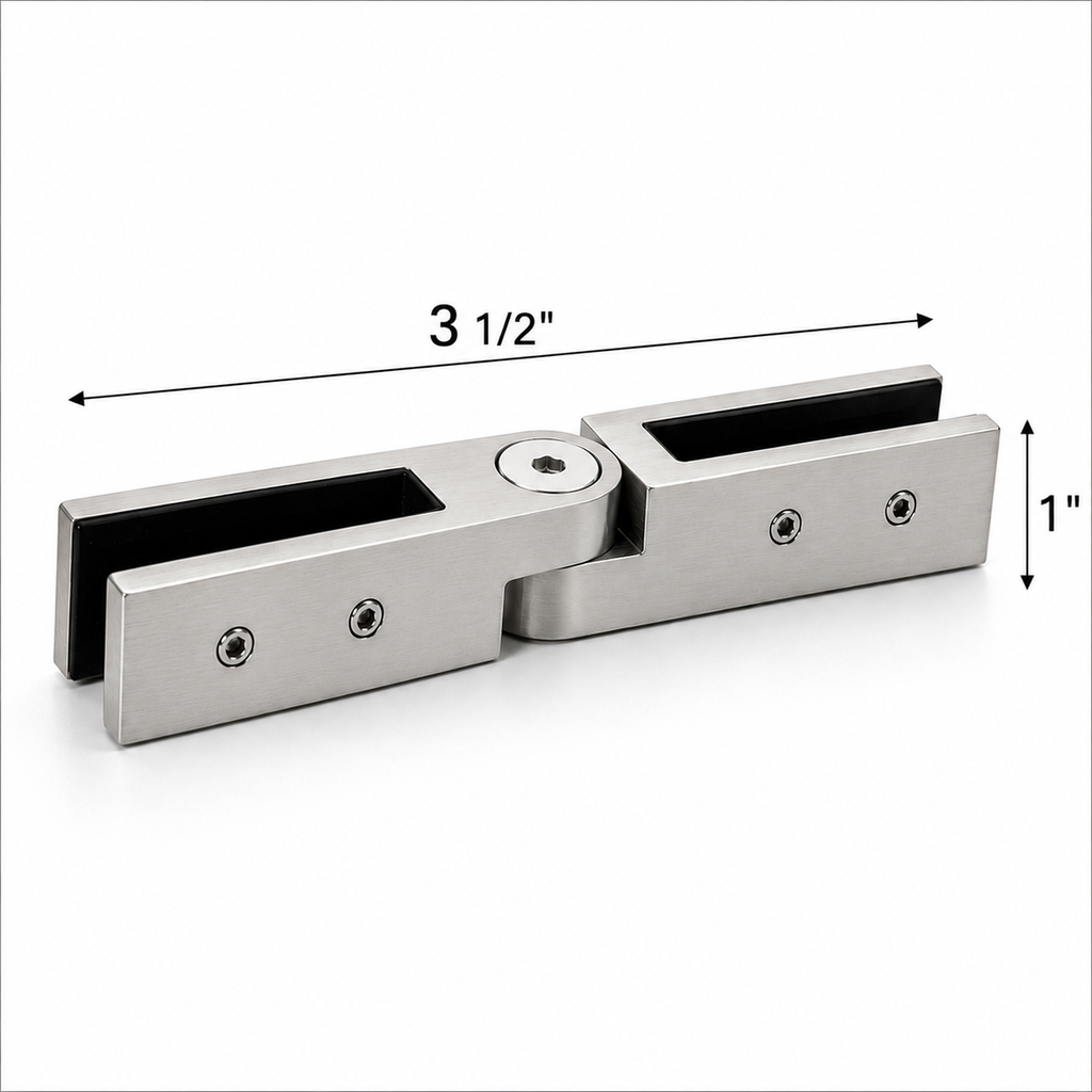 Adjustable Glass-to-Glass Railing Bracket