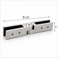 Adjustable Glass-to-Glass Railing Bracket