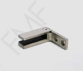 Square Slim 90°  Downward Wall-Glass Clamp 316-SS-Brushed