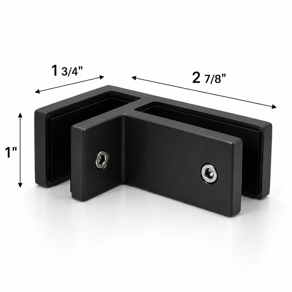 Slim Series - 90° Glass-Glass Railing Clamp 316SS