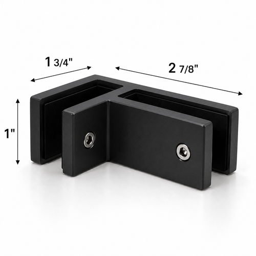 Slim Series - 90° Glass-Glass Railing Clamp 316SS