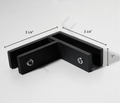 Long Slim 90° Glass-to-Glass Railing Bracket