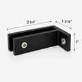 90° Offset Wall-to-Glass Railing Bracket