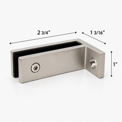 90° Offset Wall-to-Glass Railing Bracket