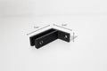 Long Slim 90° Offset Wall-to-Glass Railing Bracket