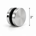 Round 2" Ø Glass-Glass Clamp