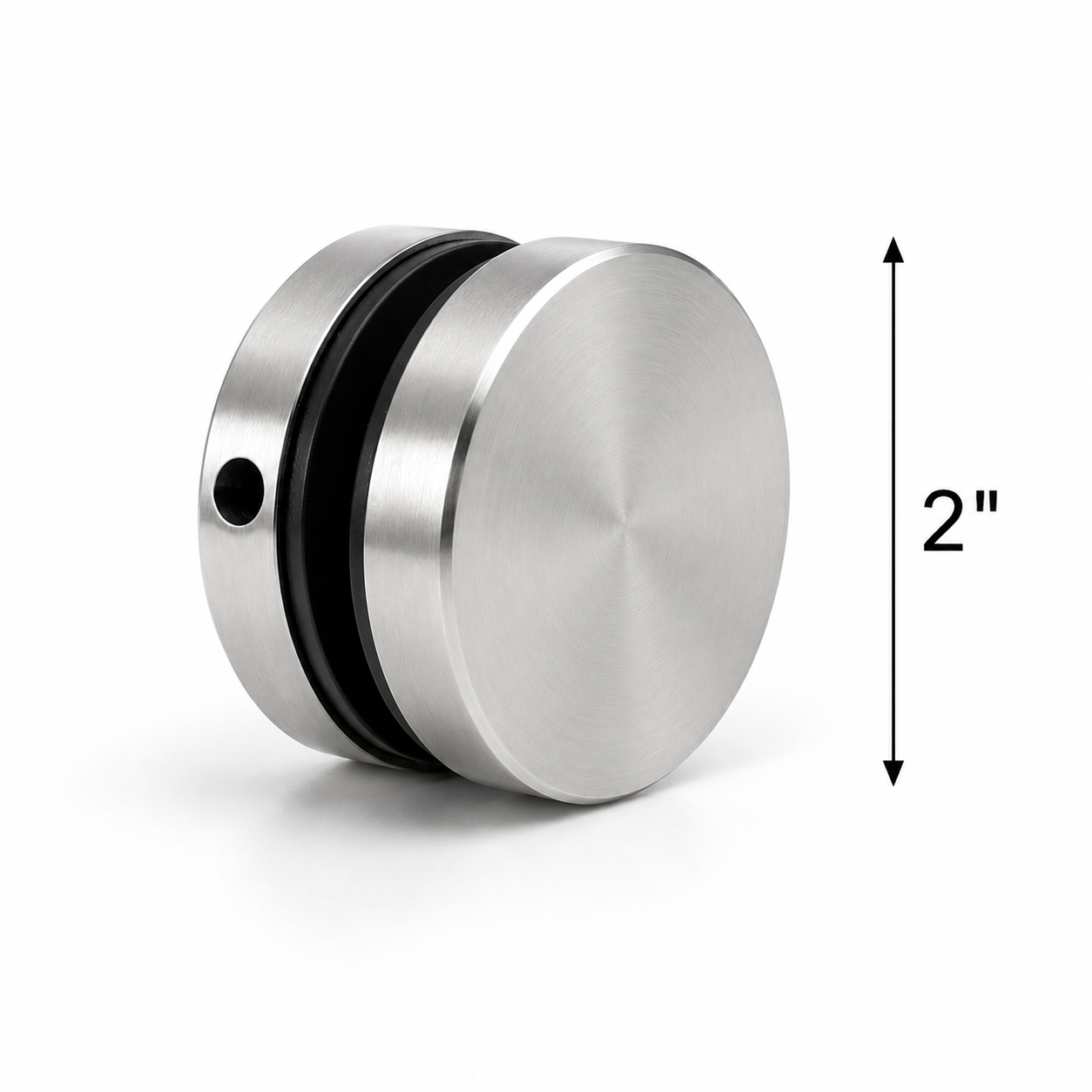Round 2" Ø Glass-Glass Clamp