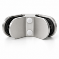 Z-Series - Round 90° Glass-Glass Clamp-SS