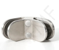 Z-Series - Round 90° Glass-Glass Clamp-SS