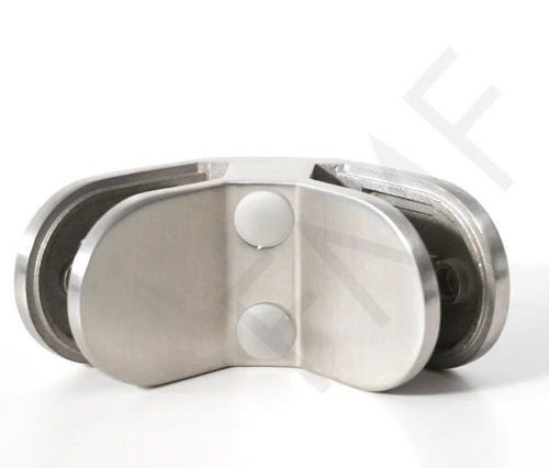 Z-Series - Round 90° Glass-Glass Clamp-SS