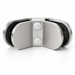 Z-Series - Round 90° Glass-Glass Clamp-SS