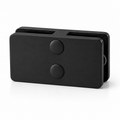 Z-Series - Square 180° Glass-Glass Clamp 316SS
