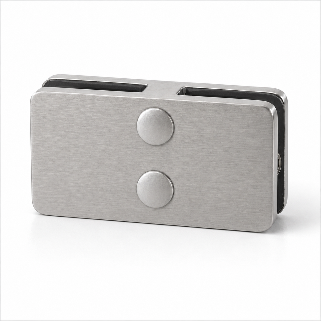 Z-Series - Square 180° Glass-Glass Clamp 316SS