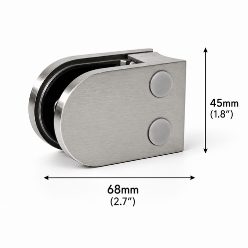 68MM Glass Railing Clamp - Round Base