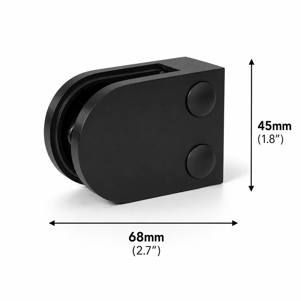 68MM Glass Railing Clamp - Flat Base