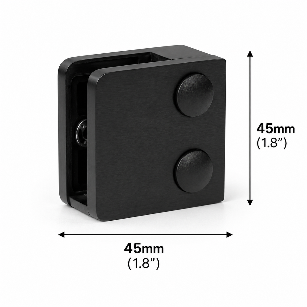 45MM Glass Railing Clamp - Flat Base