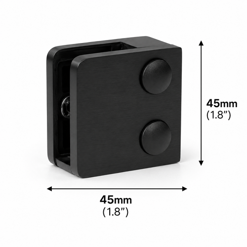 45MM Glass Railing Clamp - Flat Base