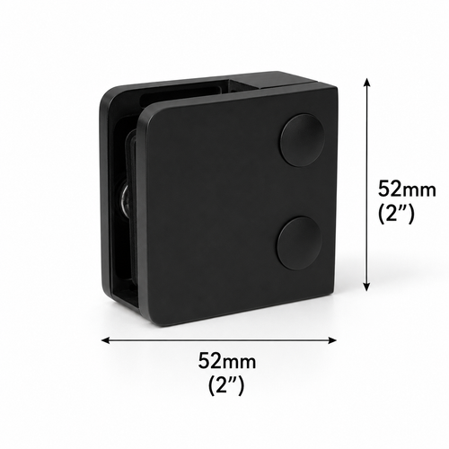 52MM Glass Railing Clamp - Flat Base