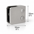 52MM Glass Railing Clamp - Flat Base