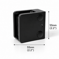 55MM Glass Railing Clamp - Flat Base