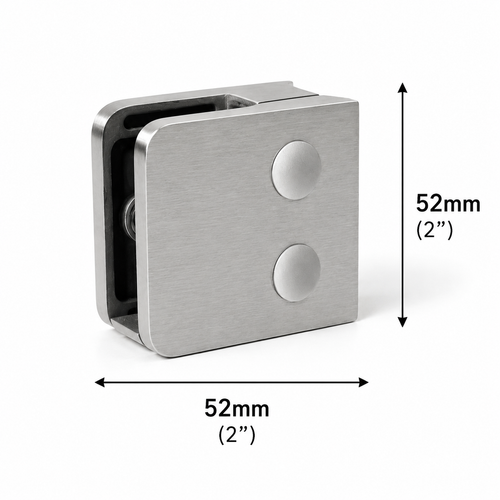 52MM Glass Railing Clamp - Round Base