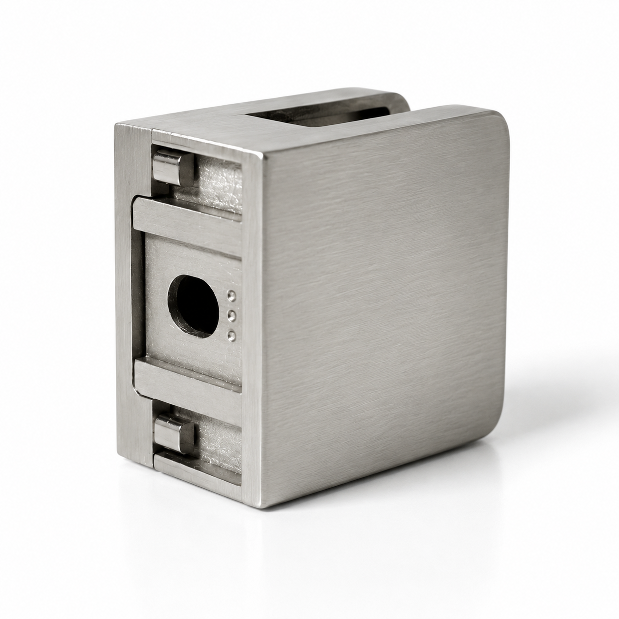 52MM Zinc Glass Railing Clamp - Flat Base