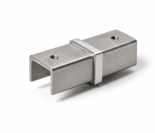 Straight Connecter for Rectangular Cap 25x21mm Handrail