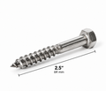 Hex Head Wood Tapping Screw (Pack-10pcs)