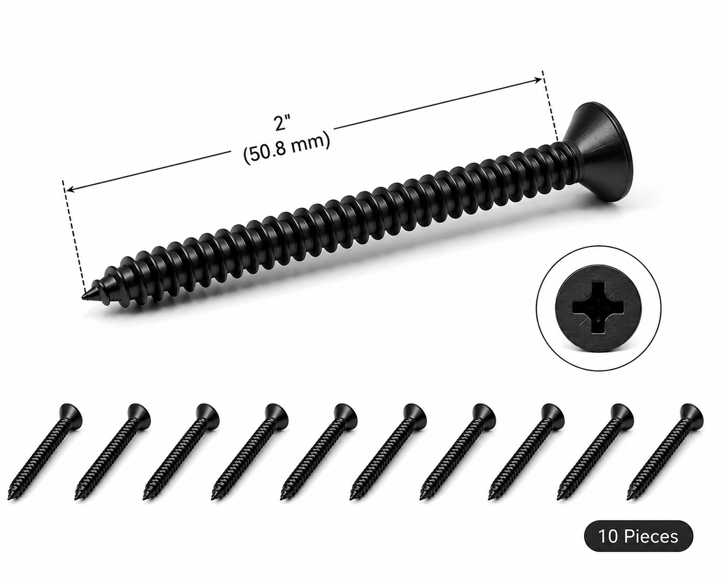 Shower Hinge Screw (Pack-10pcs)