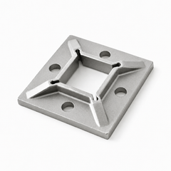 40x40mm Square Post Base Flange Disc 316SS