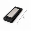 6" Square Spigot Plastic Gasket-Black PVC