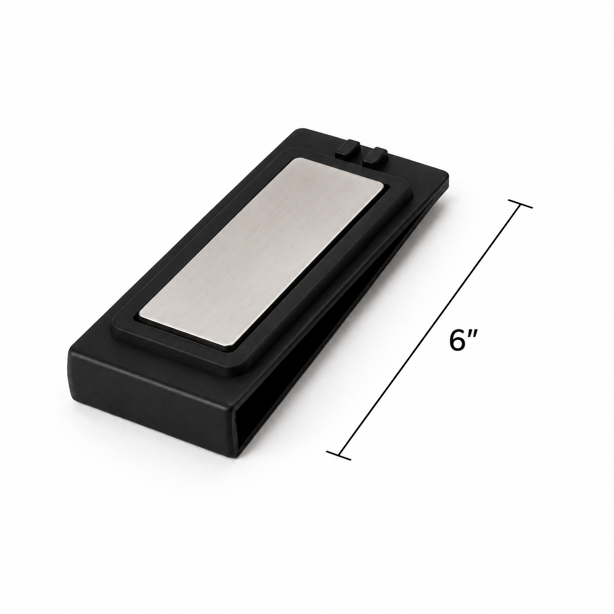 6" Square Spigot Plastic Gasket-Black PVC