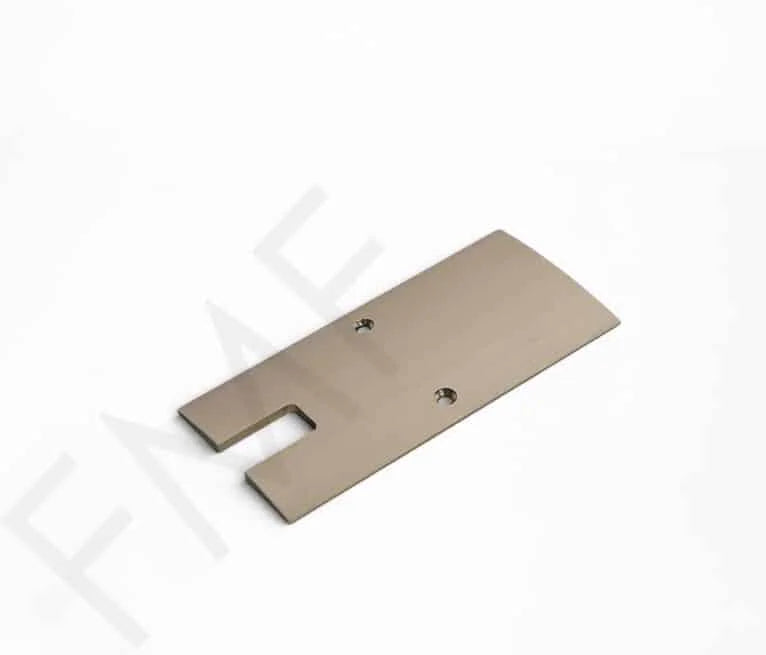 4" Sidelite Rail System End Cap Applicable for 10mm & 12mm Tempered Glass - Matte Black