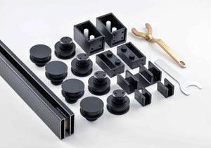 By-Pass Series Sliding Door Kit – Matte Black