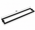 Mitered Double-Sided Towel Bar