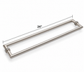 Mitered Double-Sided Towel Bar
