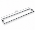 Mitered Double-Sided Towel Bar